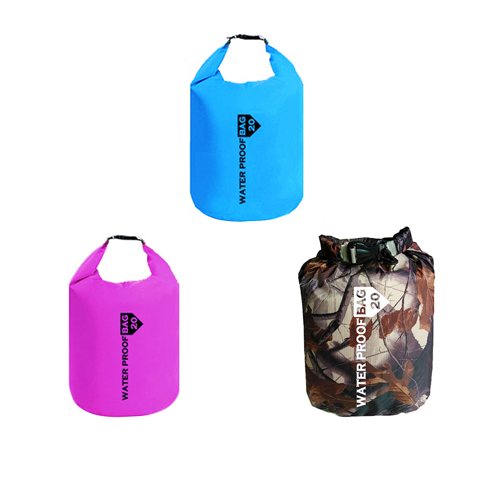 

20L Outdoor Dry Bag Swimming Waterproof Diving Boating Rafting Sack Bags, Camouflage, 501 Original