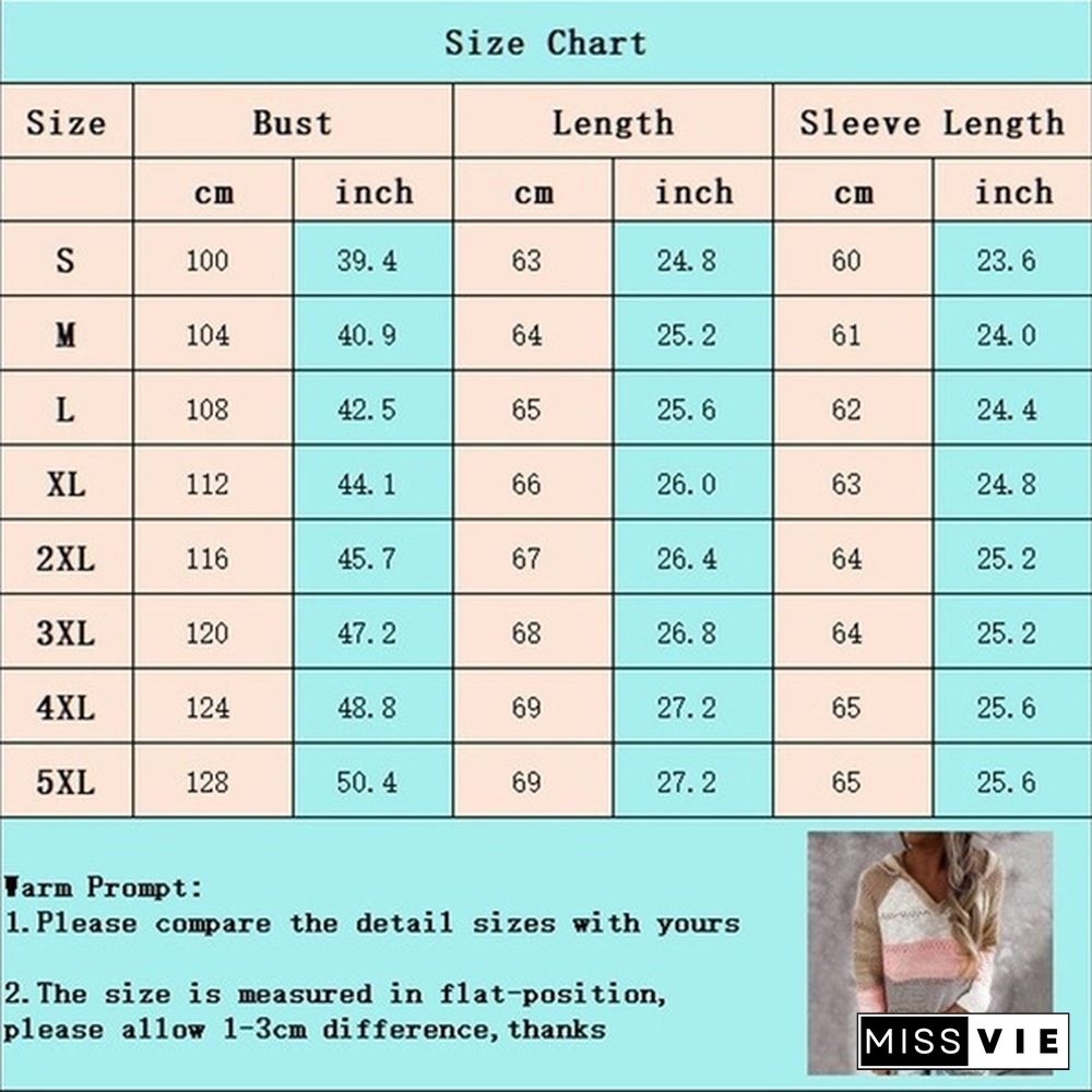 New Fashion Stitching V-neck Hooded Sweaters for Women Autumn Hollow-out Knitted Sweater Color Block Pullover Hoodies Coat