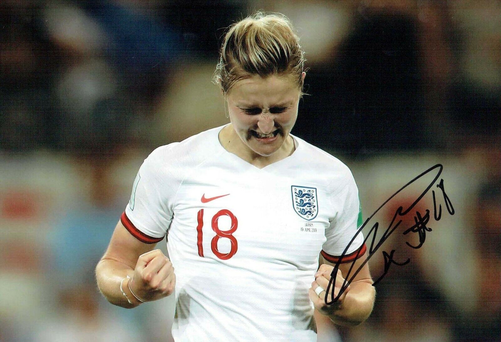 Ellen WHITE SIGNED Autograph Photo Poster painting 2 AFTAL COA Manchester City England Football