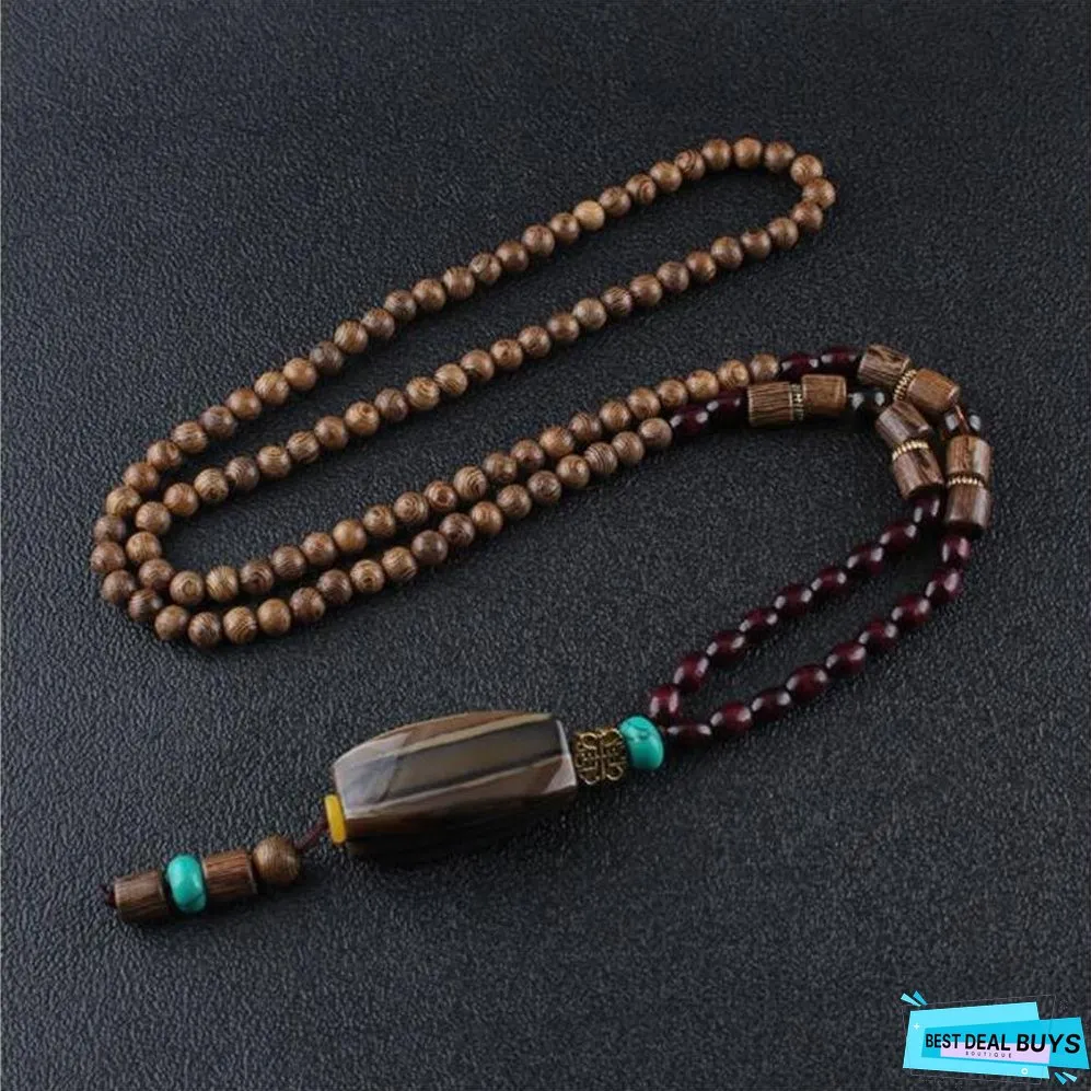 Ethnic Fish Horn Long Statement Men Womens Jewelry
