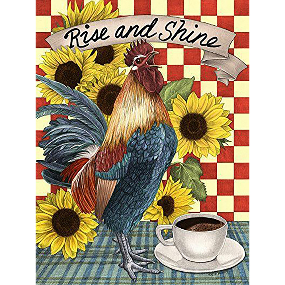 

(Multi-Size) Chicken - Round/Square Drill Diamond Painting 30*40cm/40*50cm, Round diamond 30*40cm, 501 Original