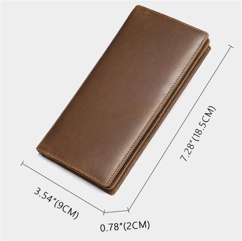 Men&rsquo;s Vintage Fine Stitching Soft Leather Multiple Slot Casual Wallet