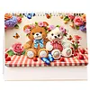 Little Bear 2027 DIY Diamond Painting Calendar Set with Special Shaped Partial Drill, 7.68x6.69 inch Monthly Flip Tabletop Calendar for Adults Beginners Home Office Decor Gift