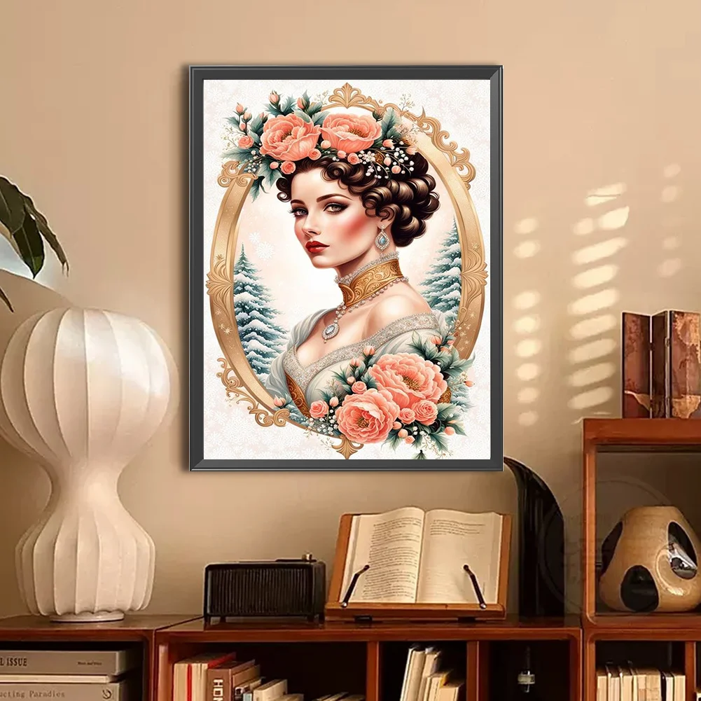Full Round Diamond Painting 30*40cm - Noblewoman