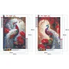 【2 pièces/paquet】-Paon-Peinture Diamant Ronde Complète-30*40CM