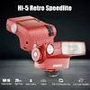 Hi-5 Retro Camera Flash External Hot Shoe Light Retro Fashion Small Portable Outdoor Shooting Light Suitable For Canon Nikon Sony Fuji Leica SLR Micro Single Camera Universal