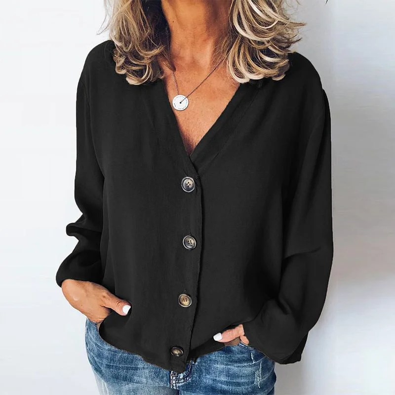 Long sleeve chiffon shirt