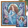 Glass Painting-Angel Madonna-14CT Counted Cross Stitch 40*40cm/15.75*15.75in tapestrymarket