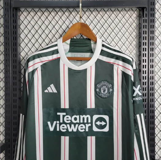 23/24 Football Shirt Manchester United Away Long Sleeve 1:1 Thai  Quality