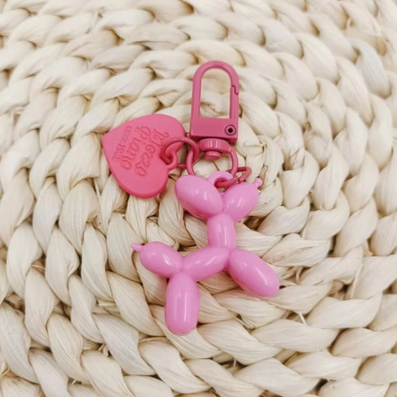 Cute Modern Style Dog Resin Unisex Bag Pendant Keychain