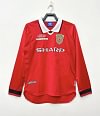 1999/2000 Retro Long Sleeve Manchester United Home Football Shirt 1:1 Thai Quality