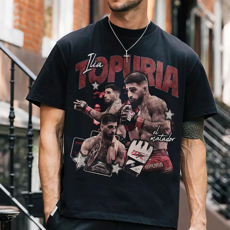 Ilia Topuria El Matador Printed Men's T-shirt
