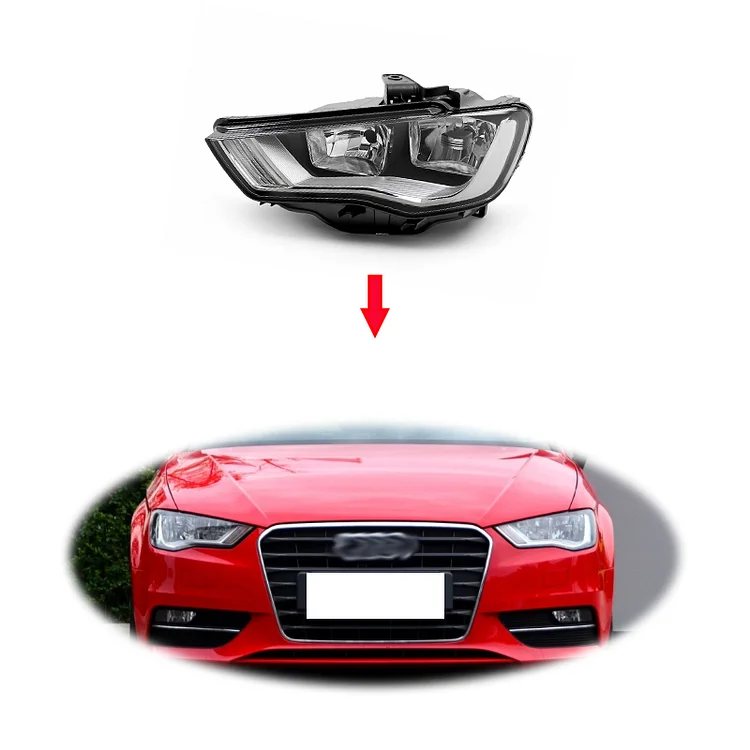 ITN Auto Original car front Halogen Head light head lamp For Audi A3 2012-2016 headlight headlamp assembly 8V0941003 8V0941004 itunning ITN Auto