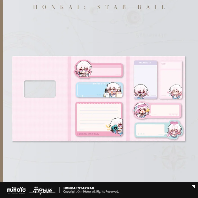 Honkai Star Rail Pom Pom & March 7th Note Set[Original Honkai Official Merchandise]