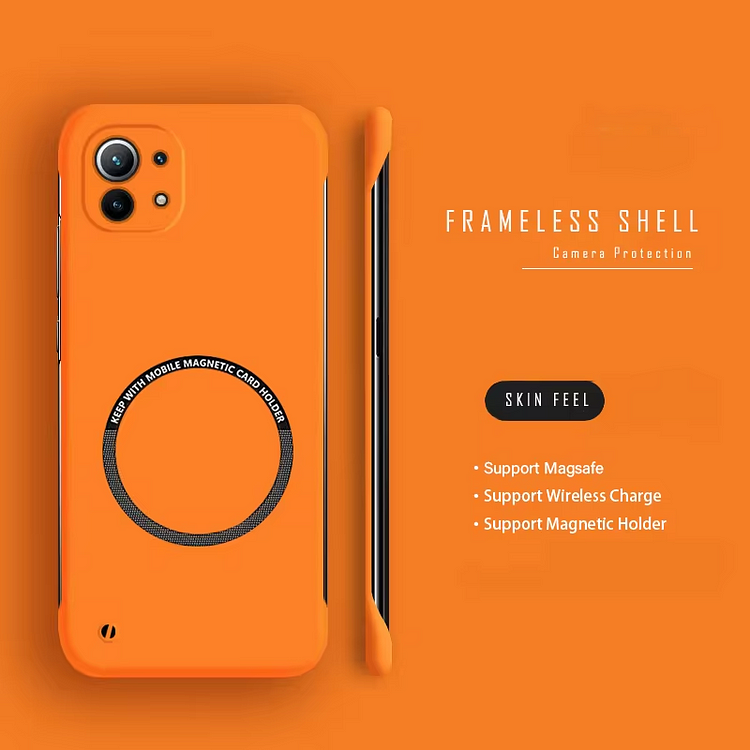 Ultra Thin PC MagSafe Frameless Phone Case