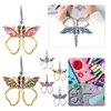 Vintage Embroidery Scissors with Rhinestones Butterfly Shape Needlework Scissors