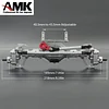 AMK SCX10 Aluminum Alloy Front Rear Portal Axles Complete for 1/10 RC Crawler Cars Axial SCX10 I II RGT 86100 Upgrades (Black)