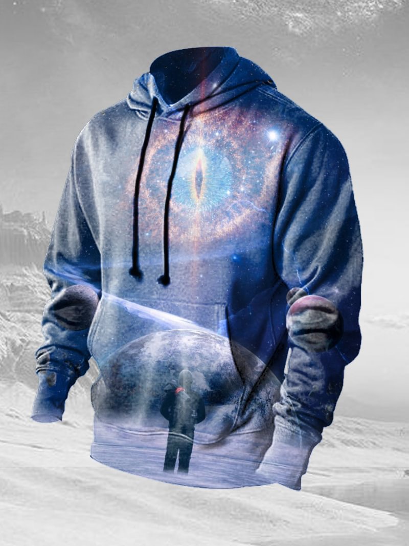 Amazing Nebula Printed Men's Hoodie in  mildstyles