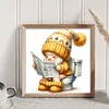 (Counted/Stamped)Goblin Goes To Toilet-18CT Cross Stitch 25*25cm/9.84*9.84in