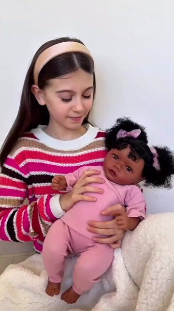 Babeside Quiet Reborn Baby Daisy 20'' African American Toddler Girl Physical and Mental Accompaniment