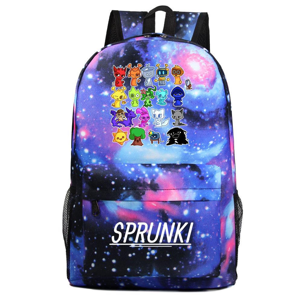 Mayoulove Sprunki Backpack Lightweight Design with Multiple Compartments for School Use-Mayoulove