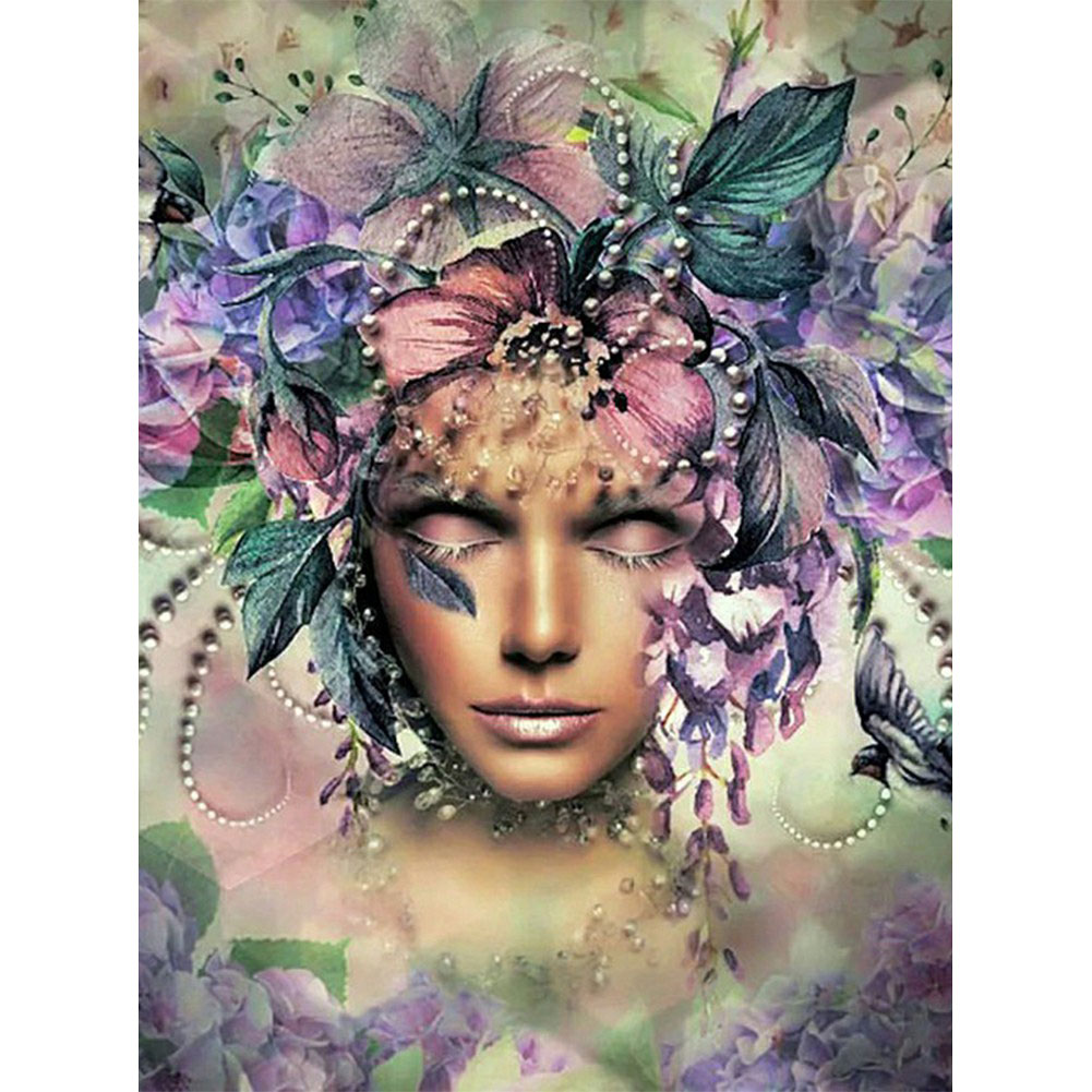 

Leaf Girl - Square Drill Diamond Painting - 50*60CM (Big Size), 501 Original