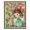 Ancient Girl-11CT Stamped Cross Stitch 40*50cm/15.75*19.69in