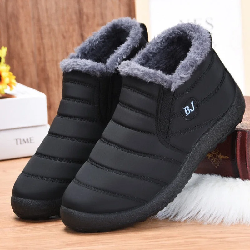Men's sneakers Winter Men Casual Shoes Male Warm Winter Shoes For Men Loafers Unisex Sneakers Winter Fur Short Shoes Man loafers