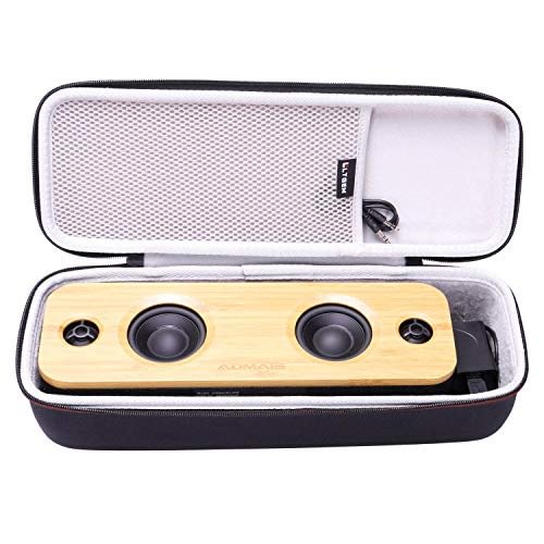 LTGEM Hard Carrying Case Compatible for AOMAIS Life 30W Bluetooth Speakers, Loud Bamboo Wood Home Audio Wireless Speaker