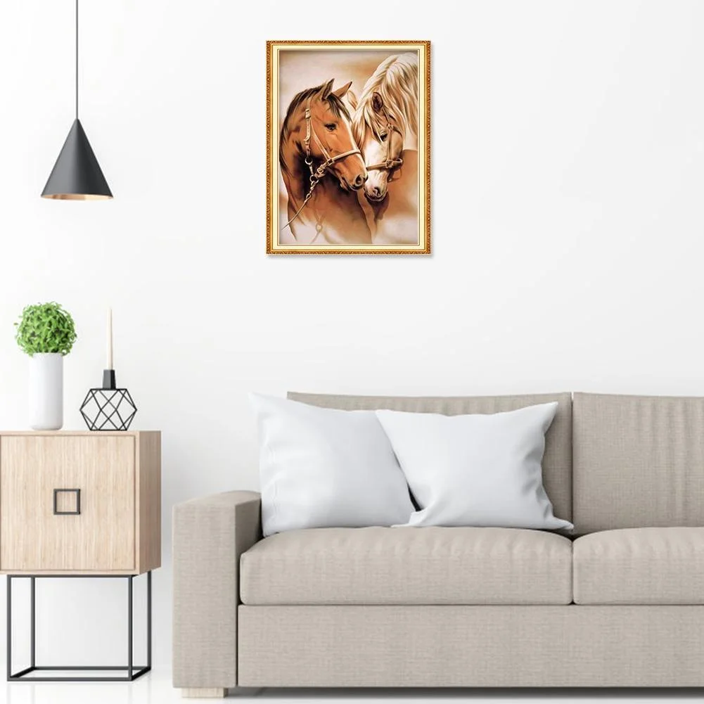 Diamond Painting - Full Round Drill - Horse