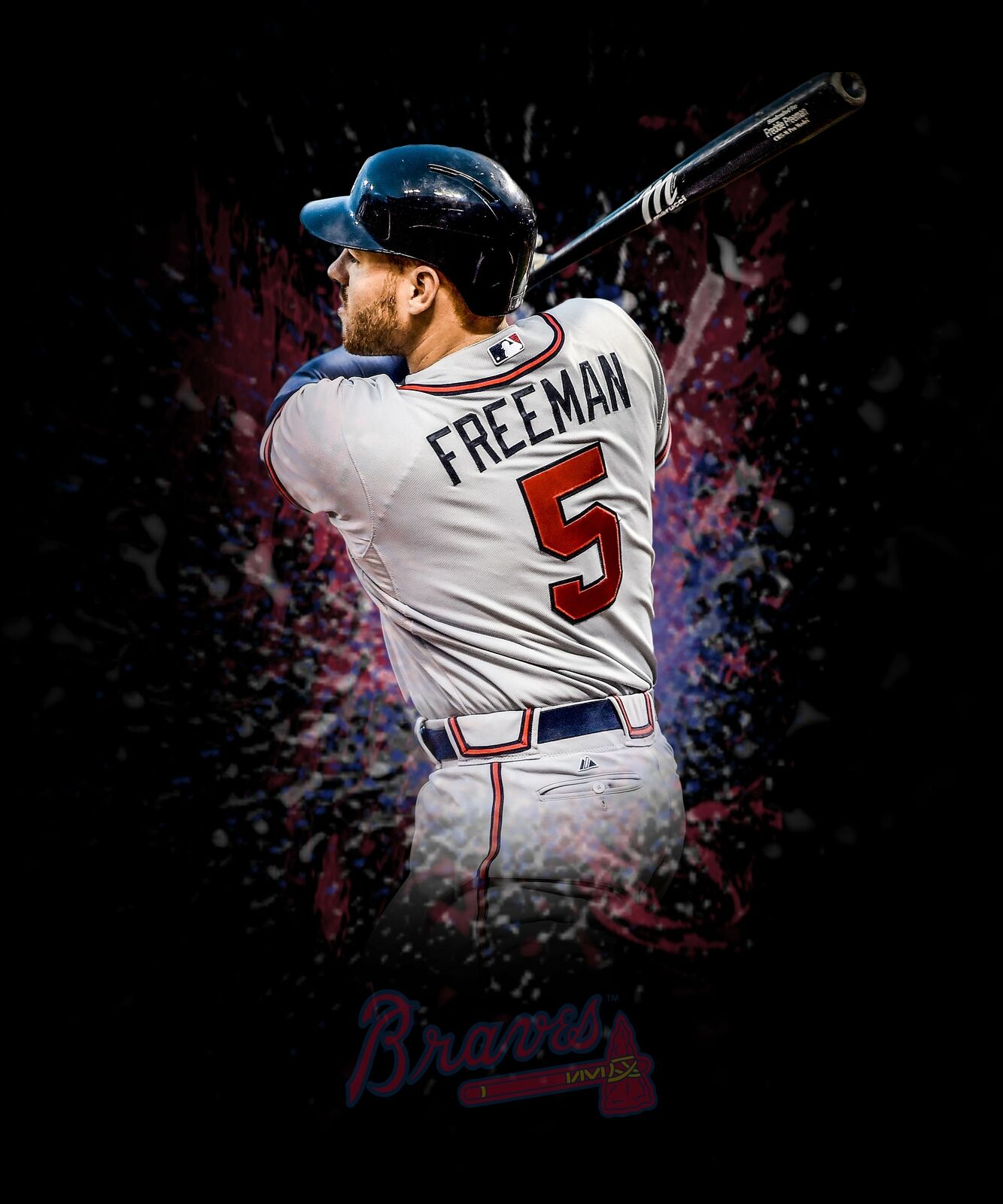 Freddie man 8x10 Photo Poster painting Atlanta Braves World Series Custom Edit Picture MLB