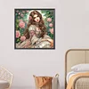 (Multi-Style)Literary Lady-Partial Special Shaped Diamond Painting 30*30CM