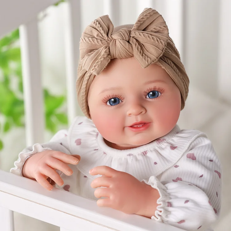 Babeside Smiling Reborn Baby Tess 17" Little Infant Girl Building Sweet Memories