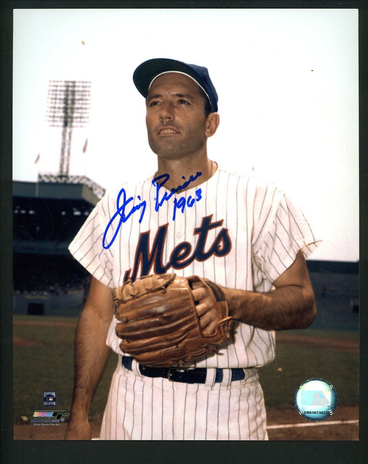 Jim Piersall Signed Autographed 8 x 10 Photo Poster painting New York Mets  SHIPPING