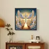 Croix ail&eacute;e - peinture diamant de forme sp&eacute;ciale - 30*30cm