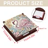Wooden DIY Flamingo Diamond Painting Kit Note Box with 160 Papers for Office