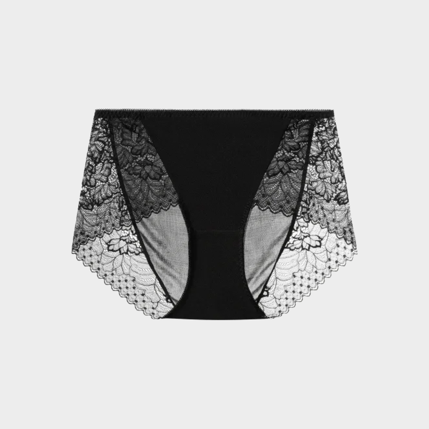 100% Silk Lace Panties Mid Waist Versatile REAL SILK LIFE