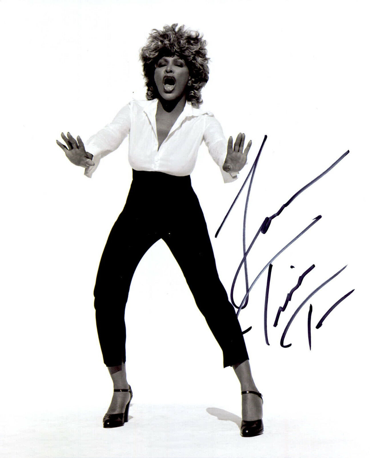 Tina Turner In-person signed authentic 8x10 Photo Poster painting COA