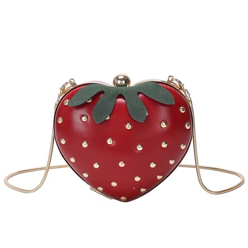 Strawberry Bags Chains Sweetheart Shoulder Bags for Girls Novameme
