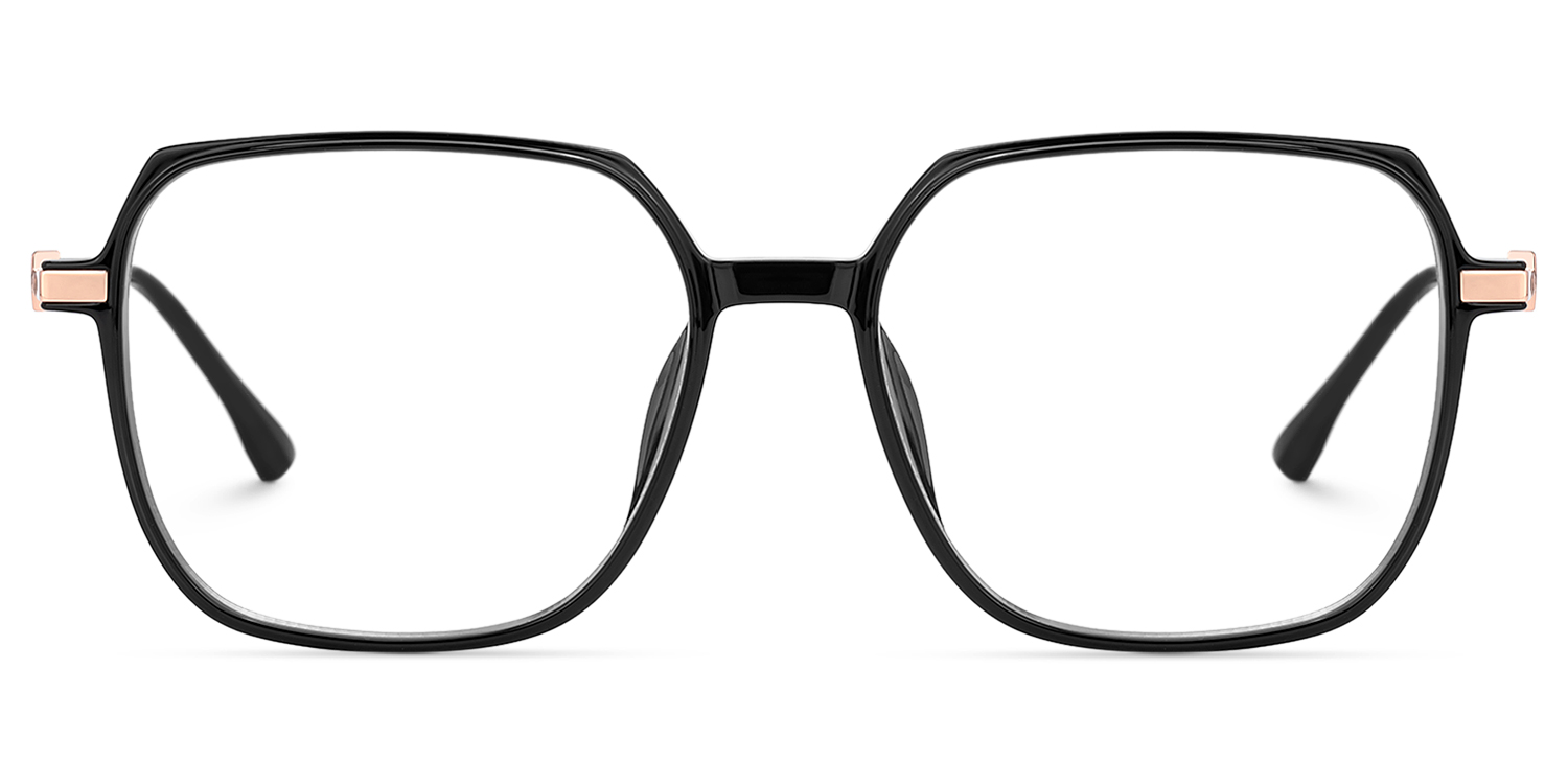 Mirabel Square Black Eyeglasses | Vooglam UK