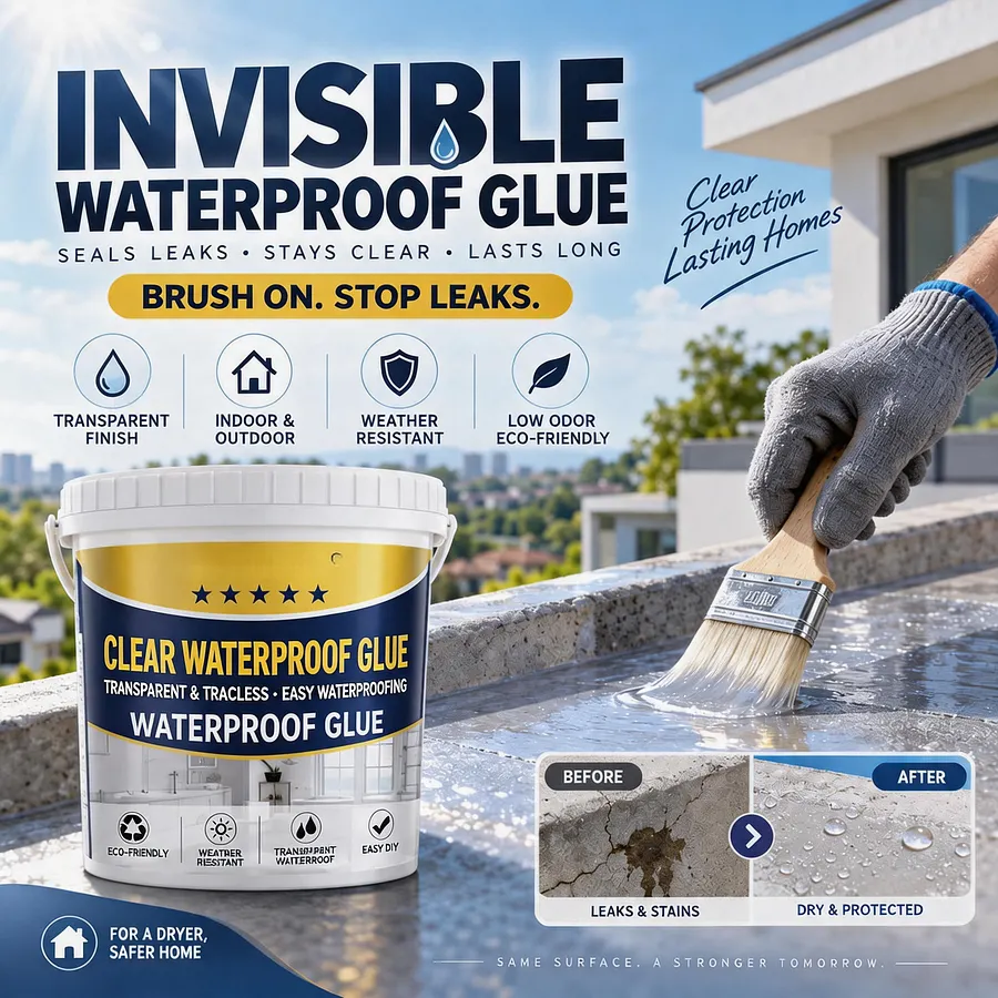 Transparent waterproof glue coating sealant