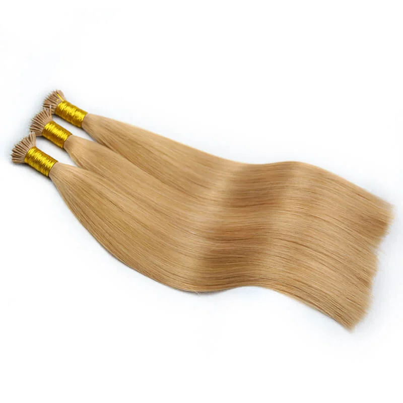Nano Ring Hair Extensions #27 Honey Blond 100Gram Per Pack 