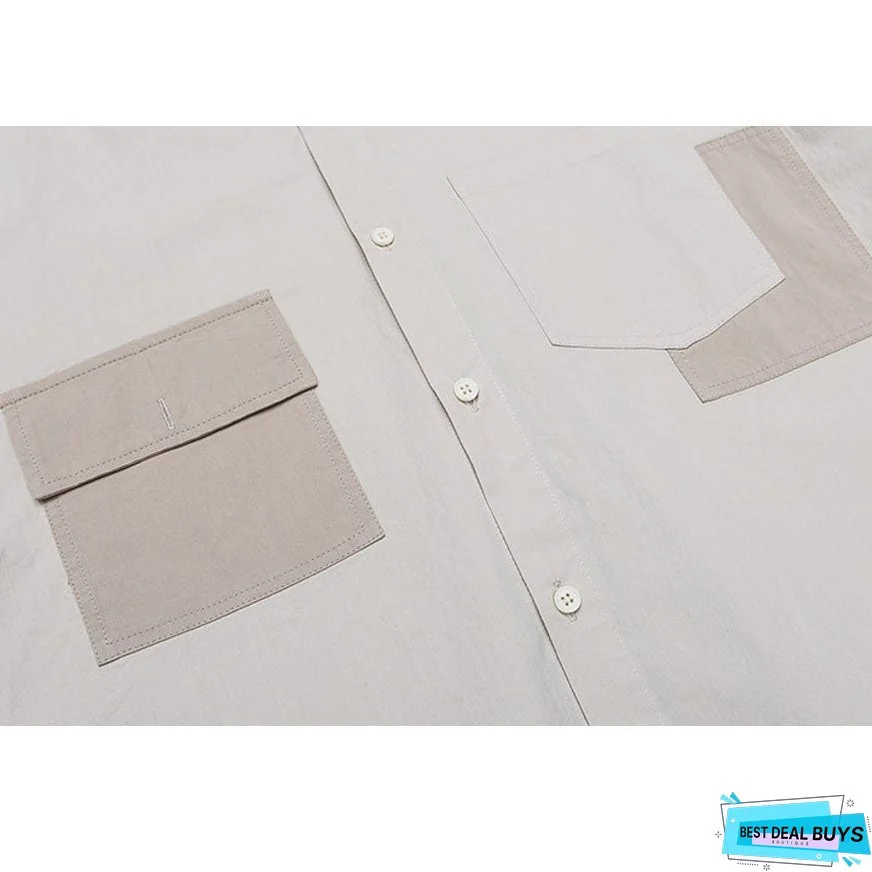 Simple Pocket Patch Shirts