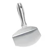 Stainless Steel Bucket Scoop Mud Scoop Arc-shape Shovel Putty Knife Scraper