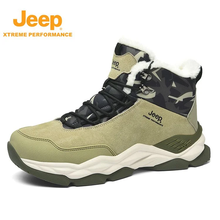 Jeep men's winter non-slip plus velvet snow boots