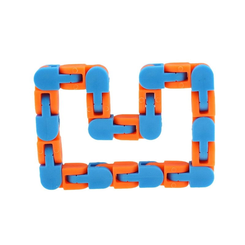 24-section Bicycle Plastic Chain Track Decompression Toy
