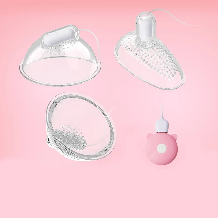 Electric Suction Nipple Massager – Transparent Silicone Cupping Vibrator for Sensual Stimulation