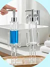 Nutcracker Acrylic Soap Pump Dispenser Refillable Gel Liquid Container for Home