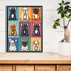Französische Bulldogge - quadratischer Bohrer Diamantmalerei - 35*45cm