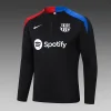 2024/2025 Barcelona Half-Pull Training Suit Black  Football Jersey 1:1 Thai Quality